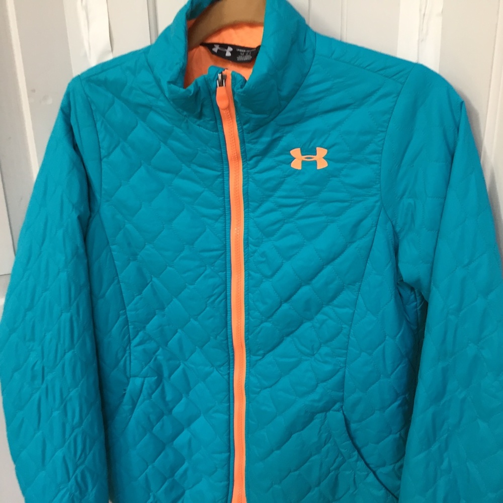Under Armour Storm 1 Blue Quilted Jacket Youth Lg/ Women Sm - Picture 8 of 16